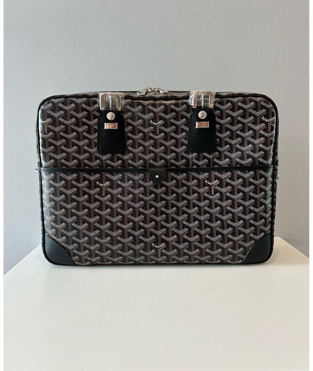 GOYARD Черный портфель, фото 3