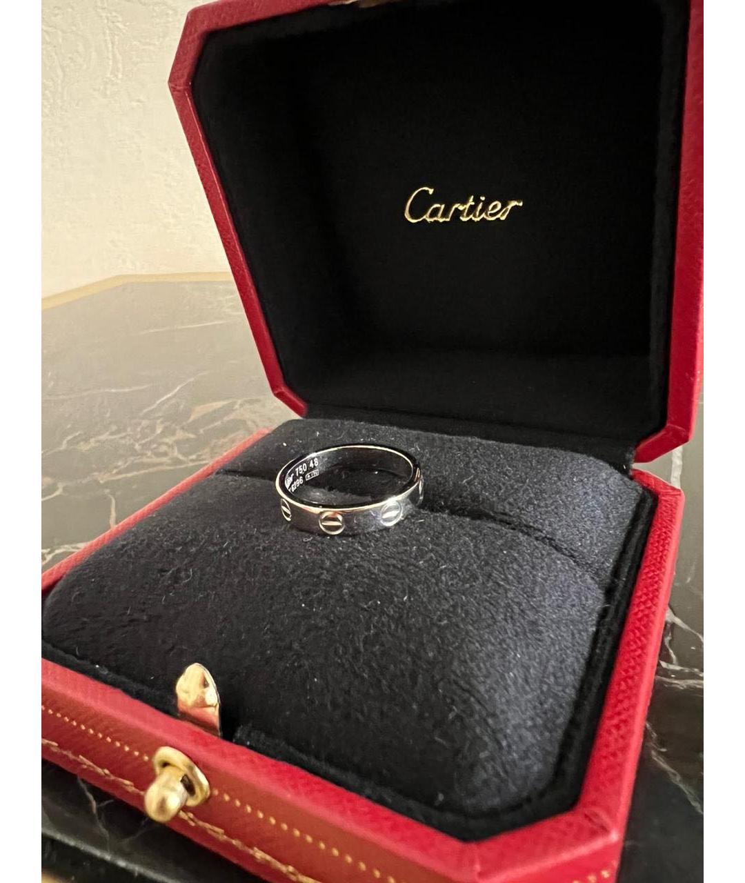 CARTIER Белое кольцо из белого золота, фото 3