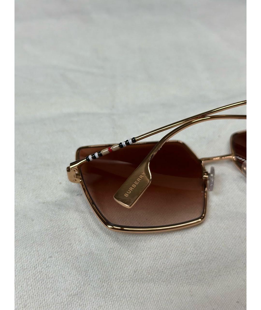 BURBERRY Металлические солнцезащитные очки, фото 3