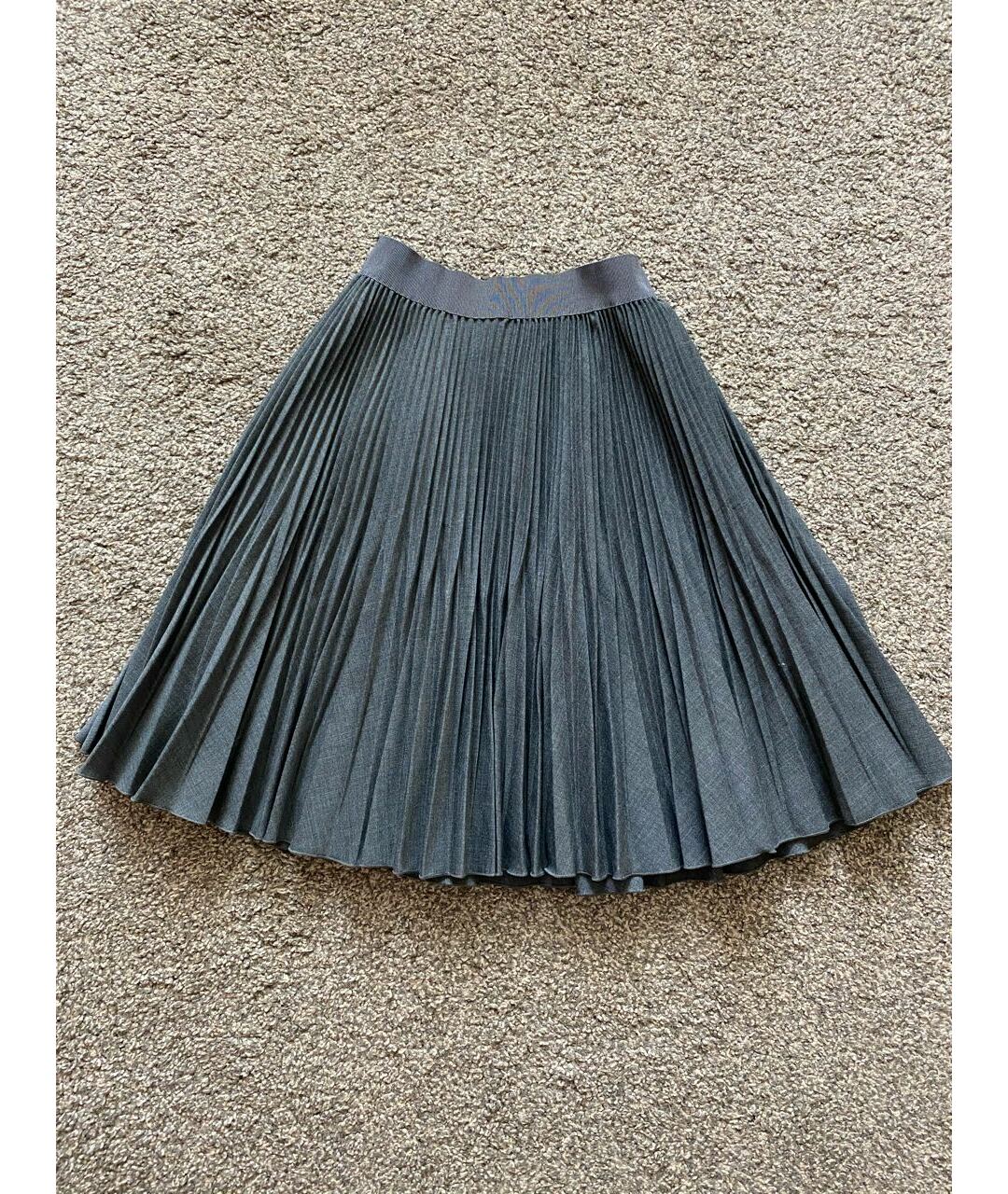 ALETTA Серая шерстяная юбка, фото 5