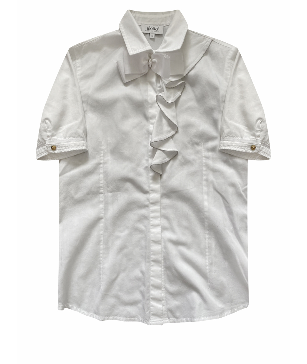 ALETTA Белая хлопковая рубашка/блузка, фото 1