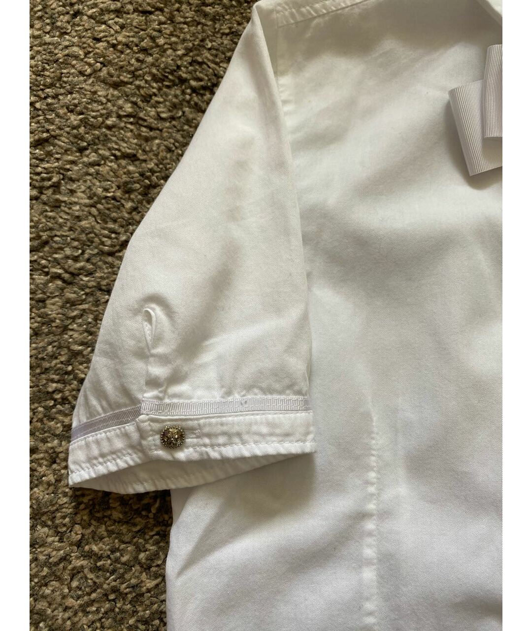 ALETTA Белая хлопковая рубашка/блузка, фото 2