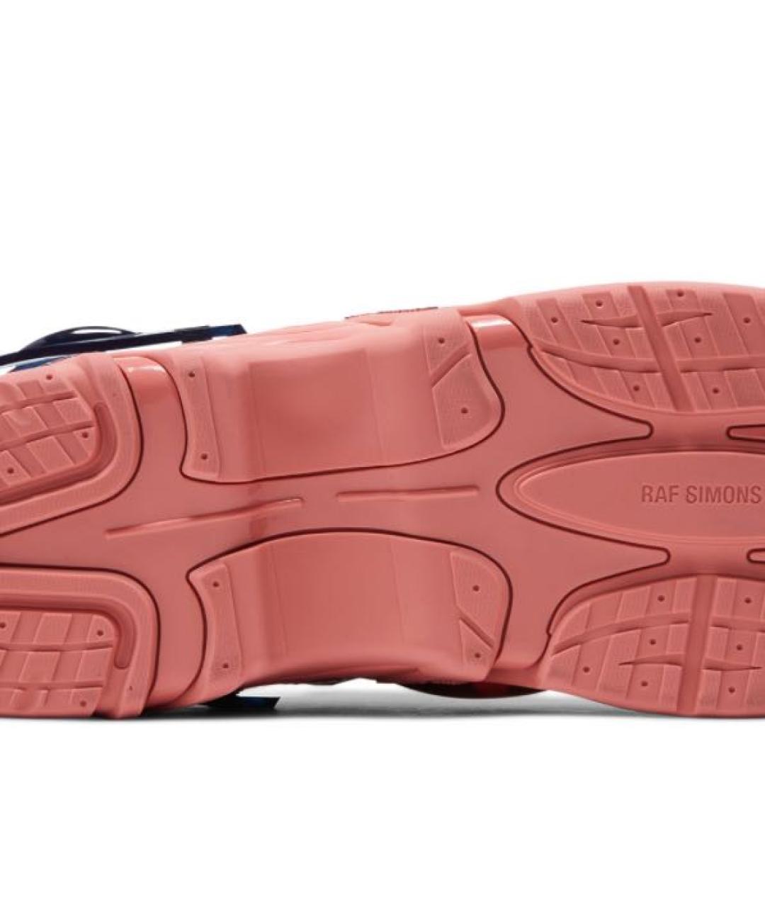 RAF SIMONS Розовые низкие кроссовки / кеды из лакированной кожи, фото 6