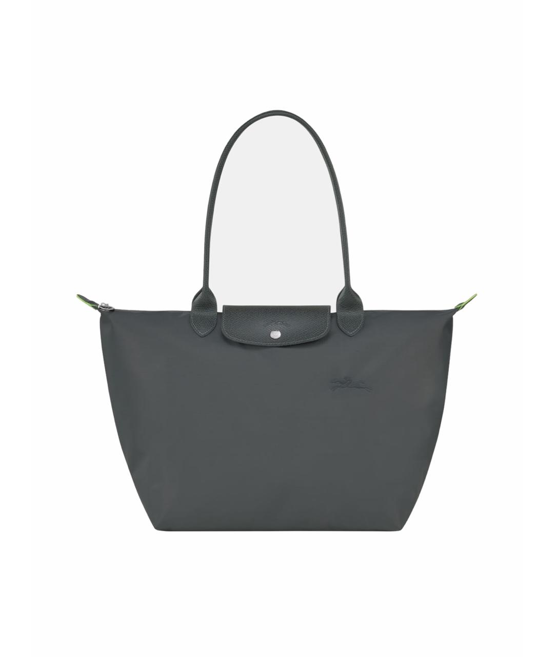 LONGCHAMP Антрацитовая синтетическая сумка тоут, фото 1