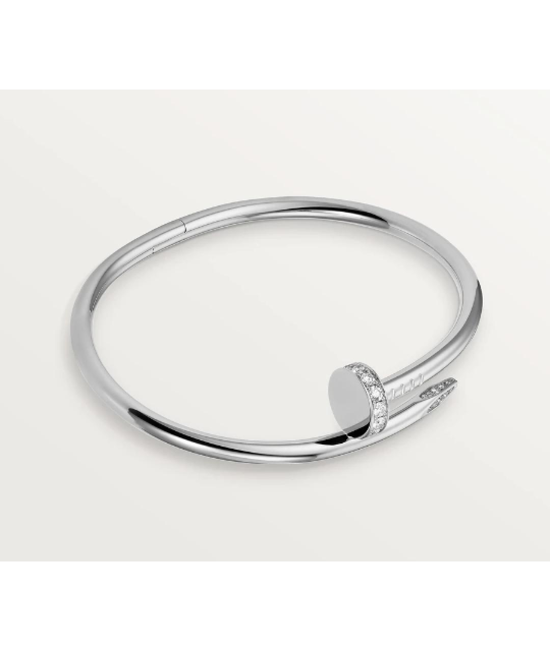 CARTIER Серебрянный браслет из белого золота, фото 10