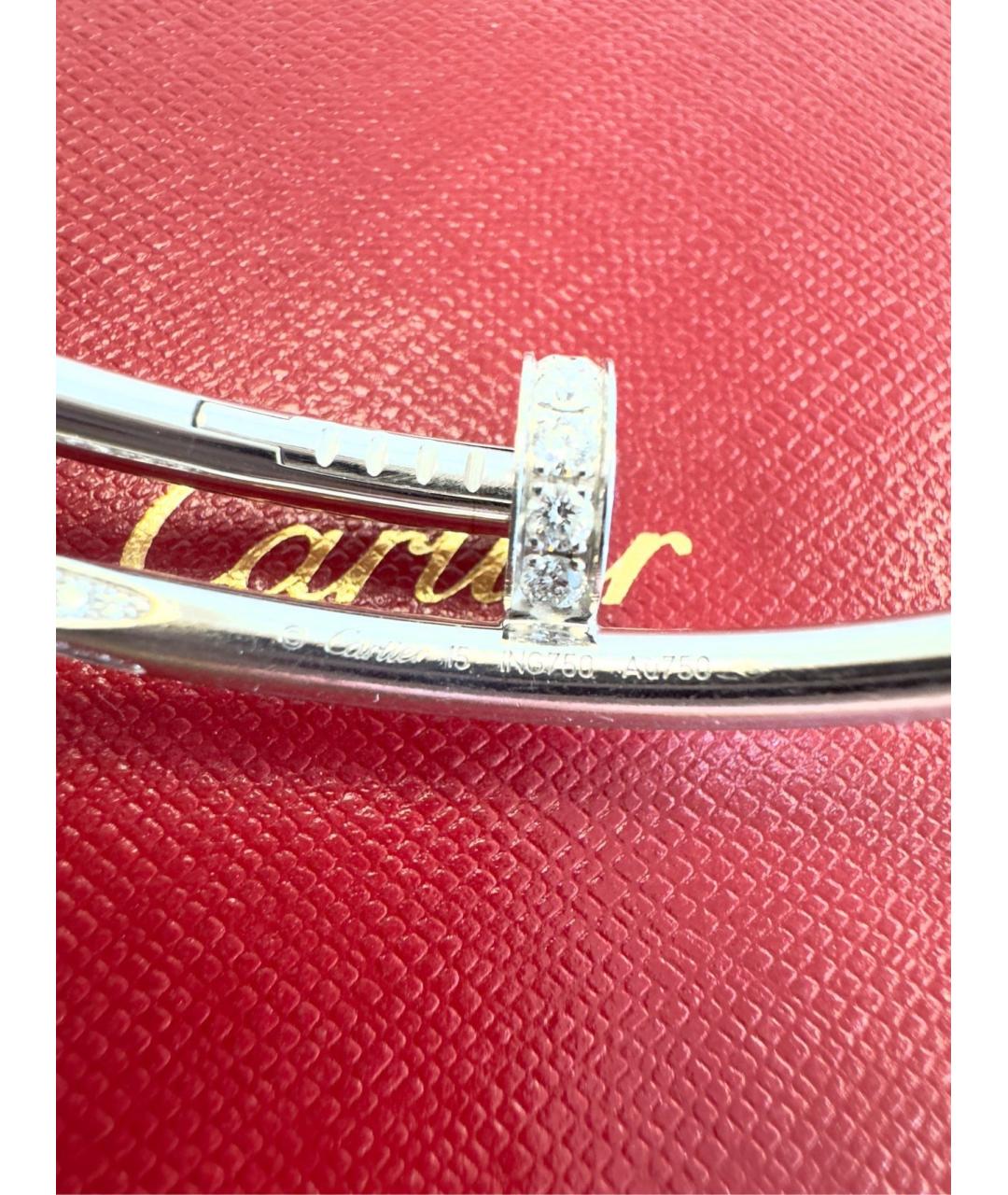 CARTIER Серебрянный браслет из белого золота, фото 8