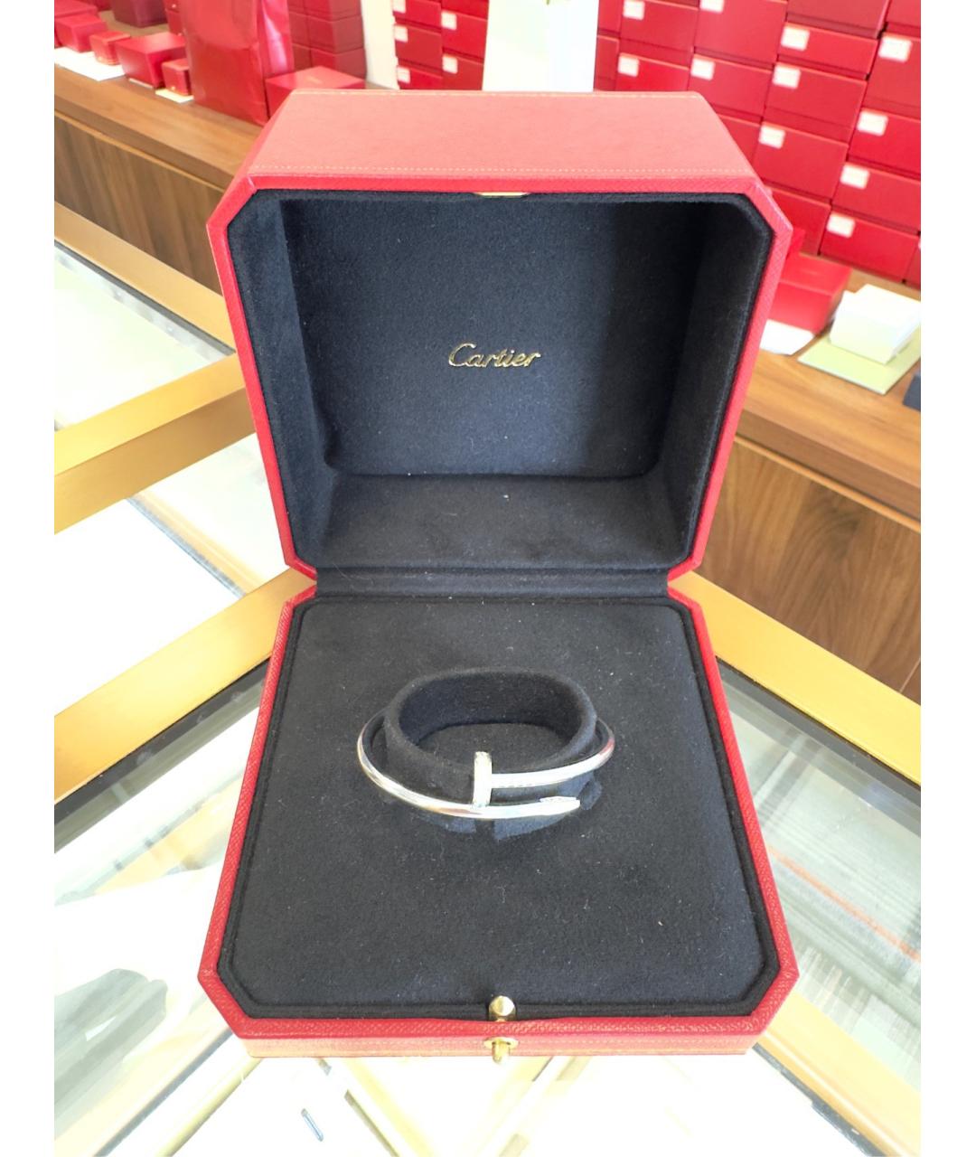 CARTIER Серебрянный браслет из белого золота, фото 3