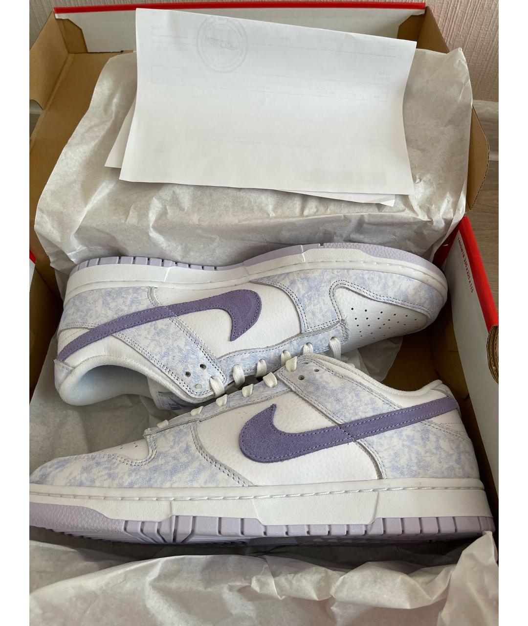 NIKE Фиолетовые низкие кроссовки / кеды, фото 4