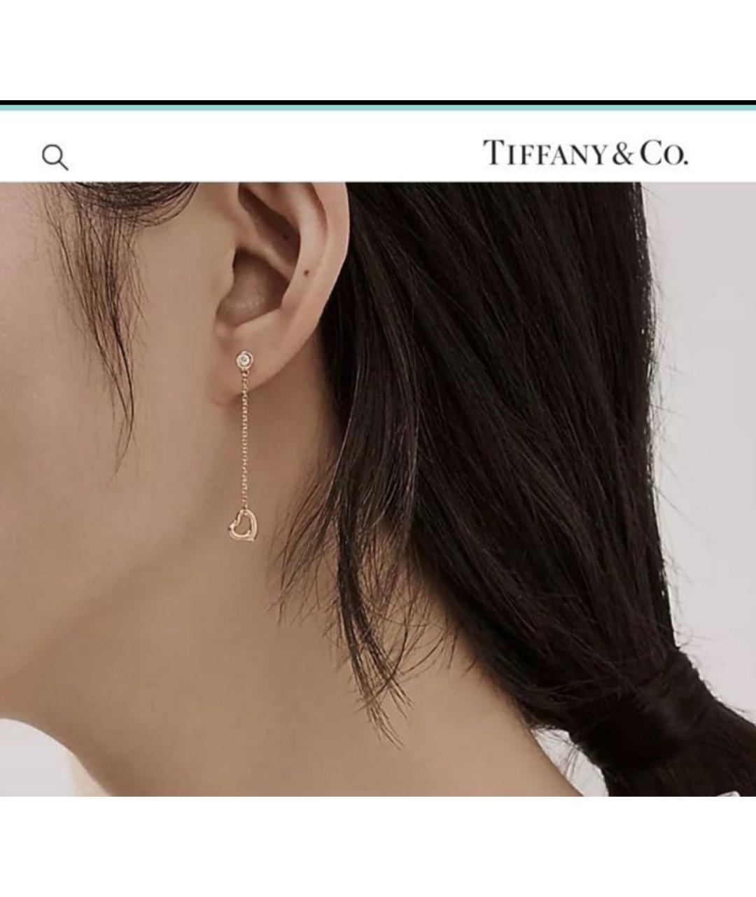 TIFFANY&CO Золотые серьги из розового золота, фото 4