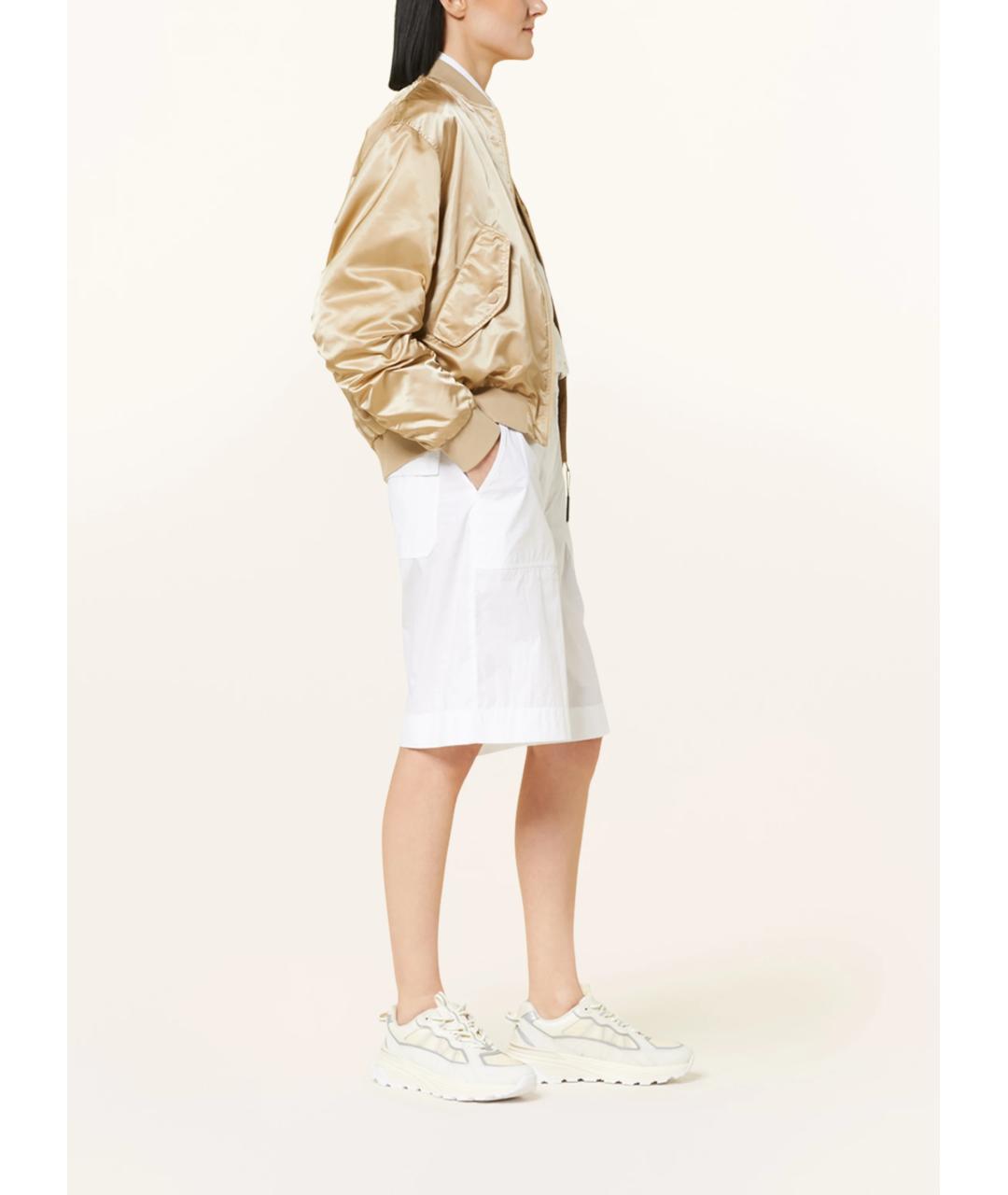 MONCLER Белые хлопковые шорты, фото 4
