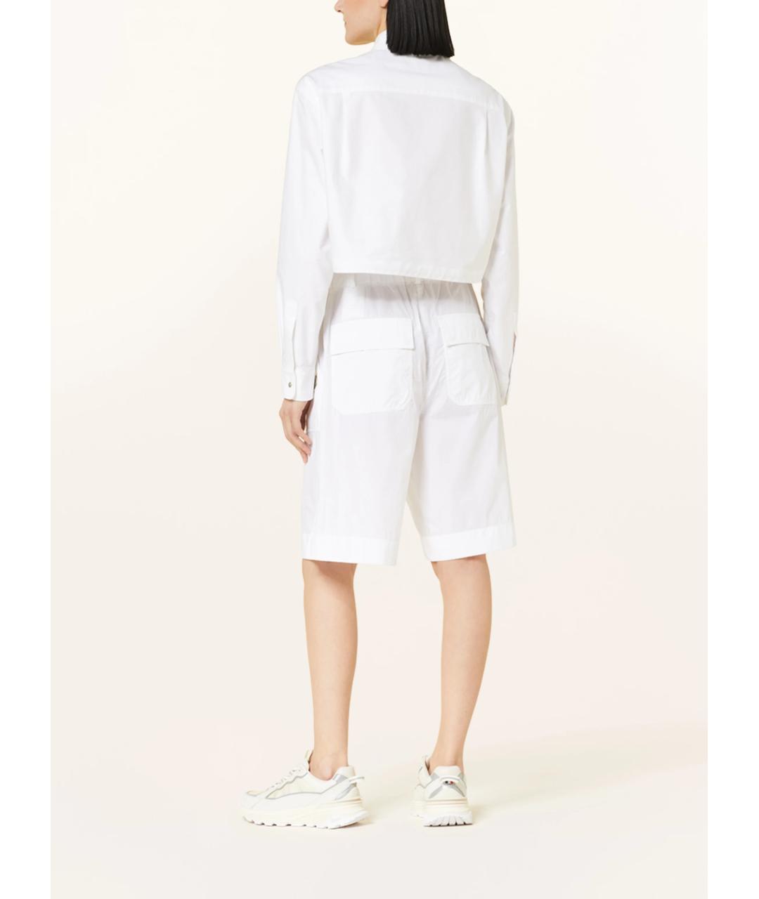 MONCLER Белые хлопковые шорты, фото 5