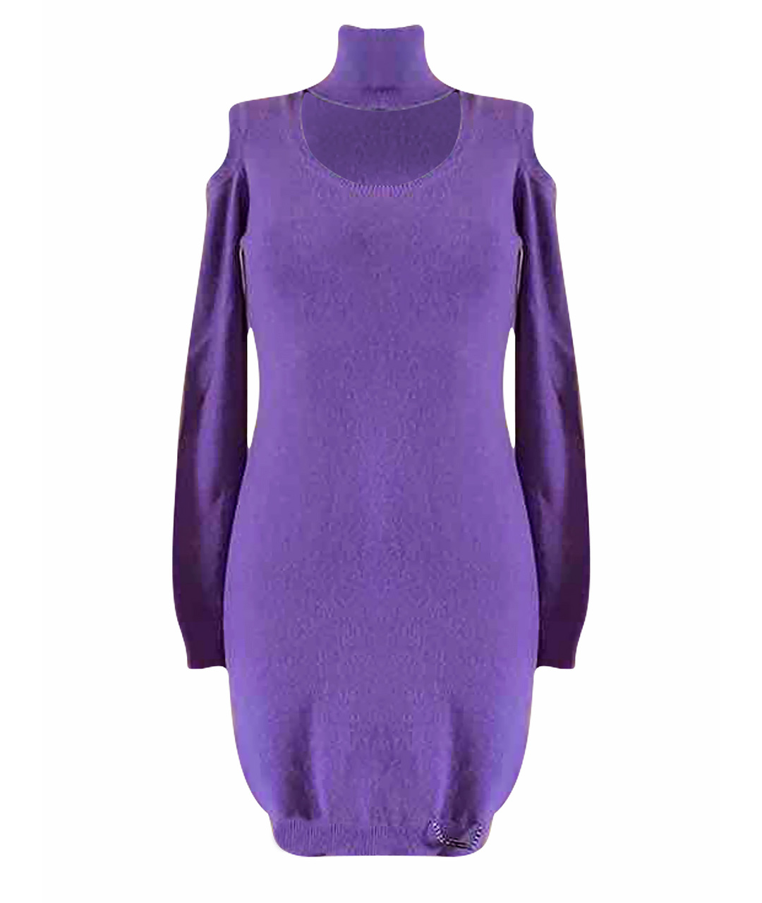 BLUGIRL Фиолетовое шерстяное повседневное платье, фото 1