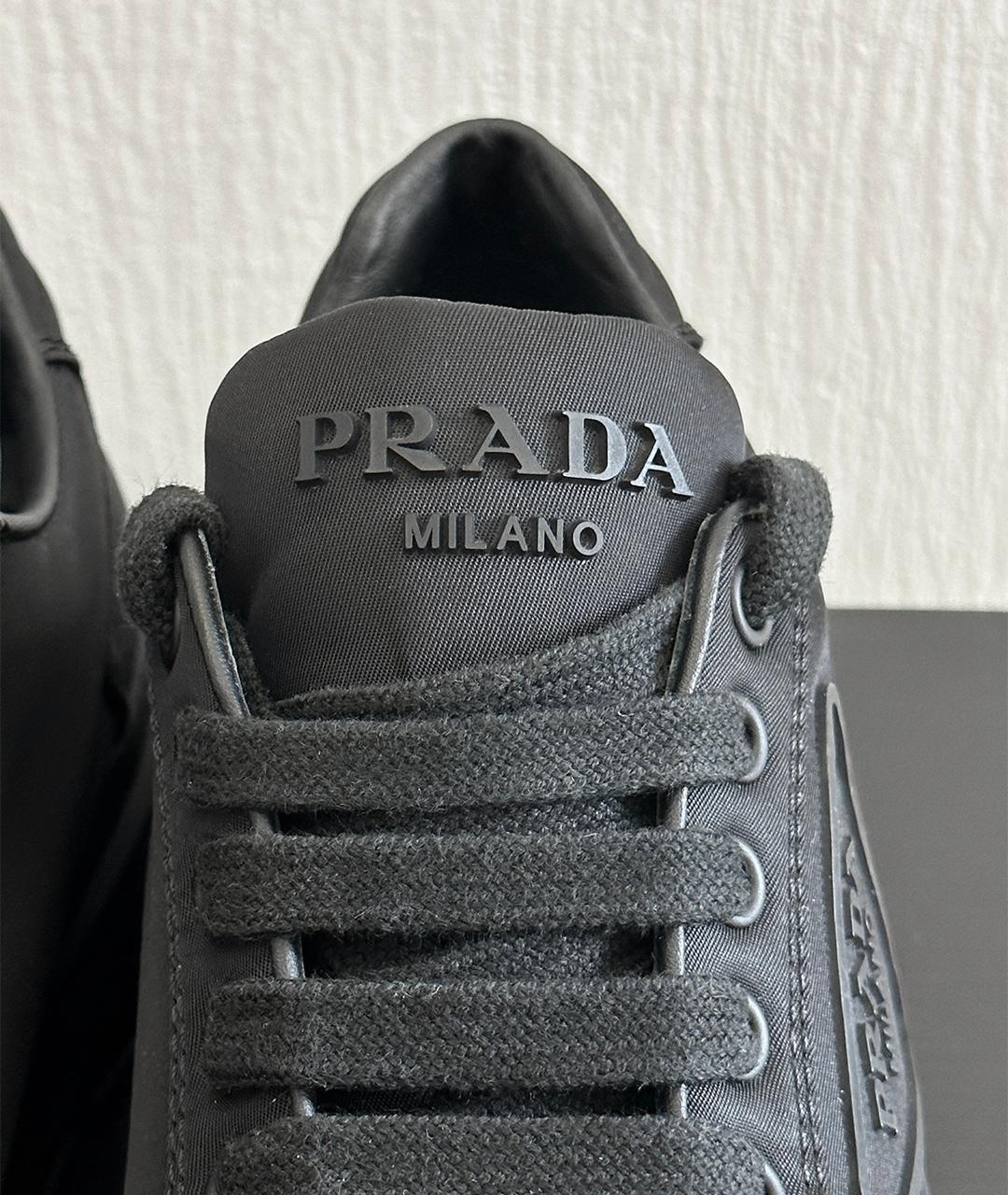 PRADA Черные кроссовки, фото 9