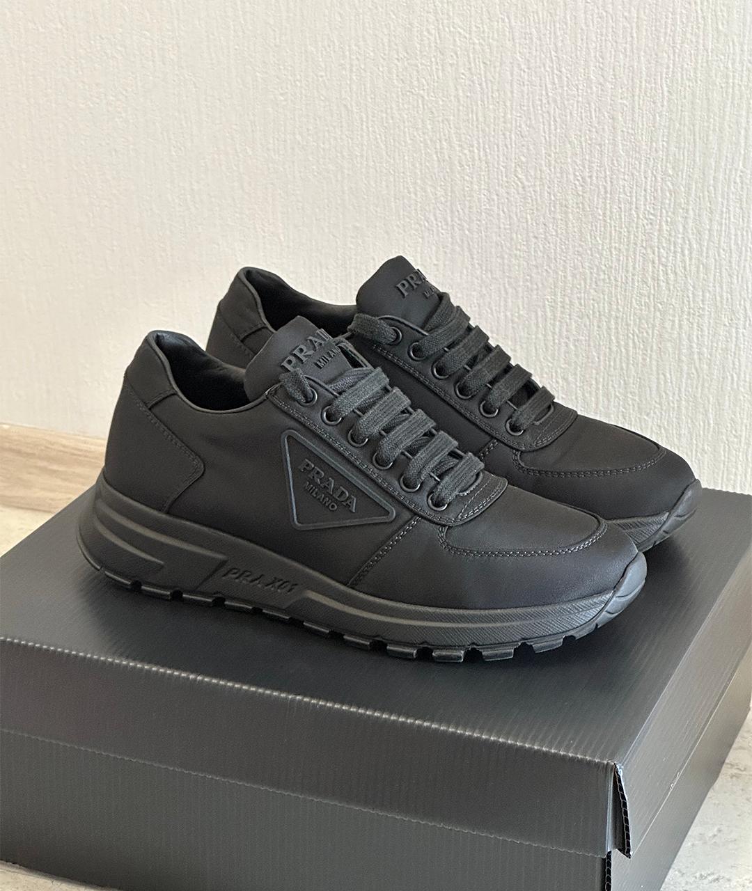 PRADA Черные кроссовки, фото 8