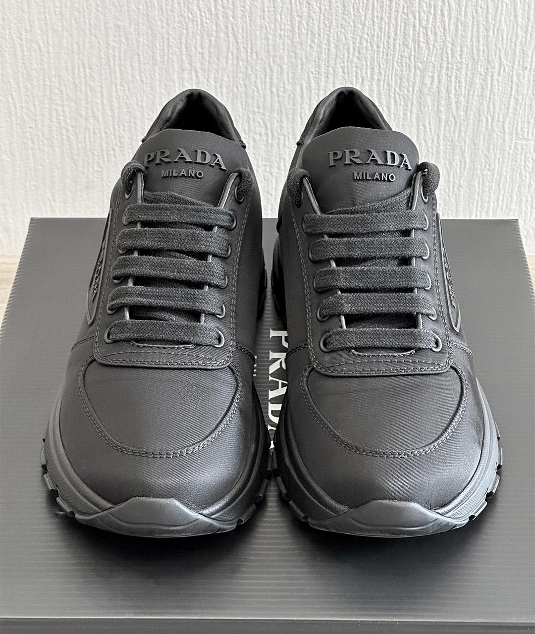PRADA Черные кроссовки, фото 3