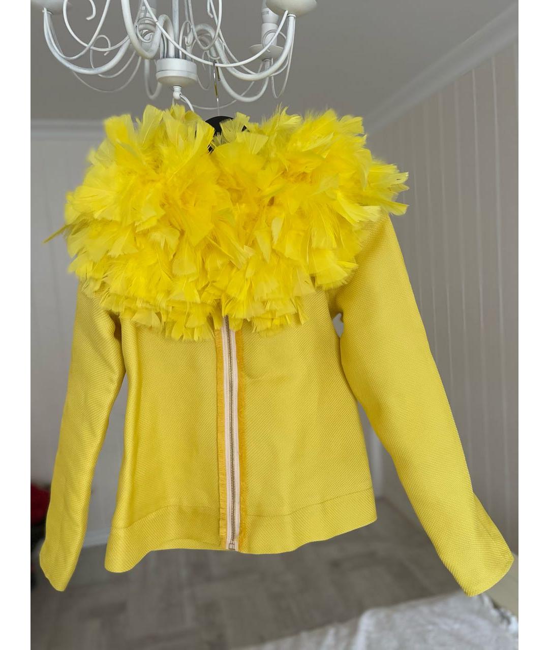ALEXANDER ARUTYUNOV Желтый шелковый жакет/пиджак, фото 5