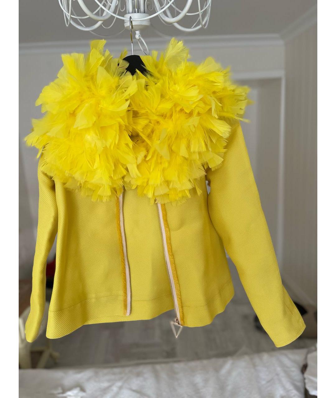 ALEXANDER ARUTYUNOV Желтый шелковый жакет/пиджак, фото 7