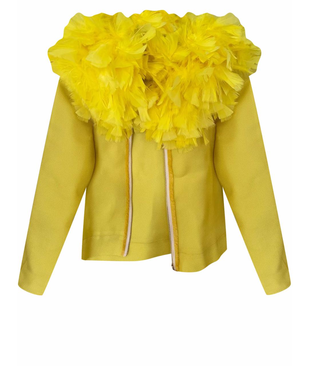 ALEXANDER ARUTYUNOV Желтый шелковый жакет/пиджак, фото 1