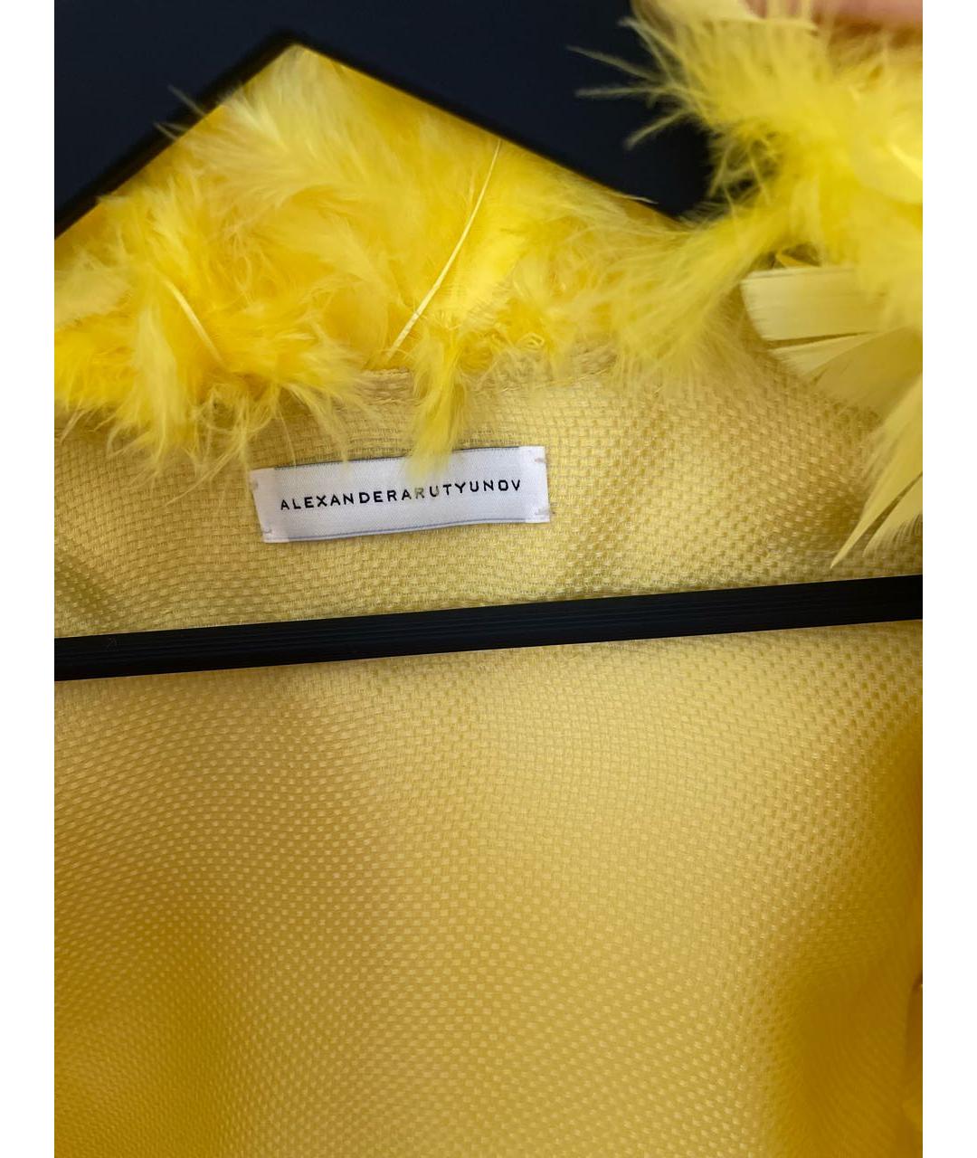 ALEXANDER ARUTYUNOV Желтый шелковый жакет/пиджак, фото 3