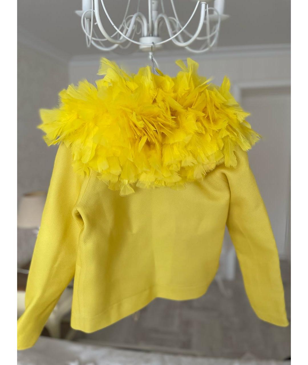 ALEXANDER ARUTYUNOV Желтый шелковый жакет/пиджак, фото 2