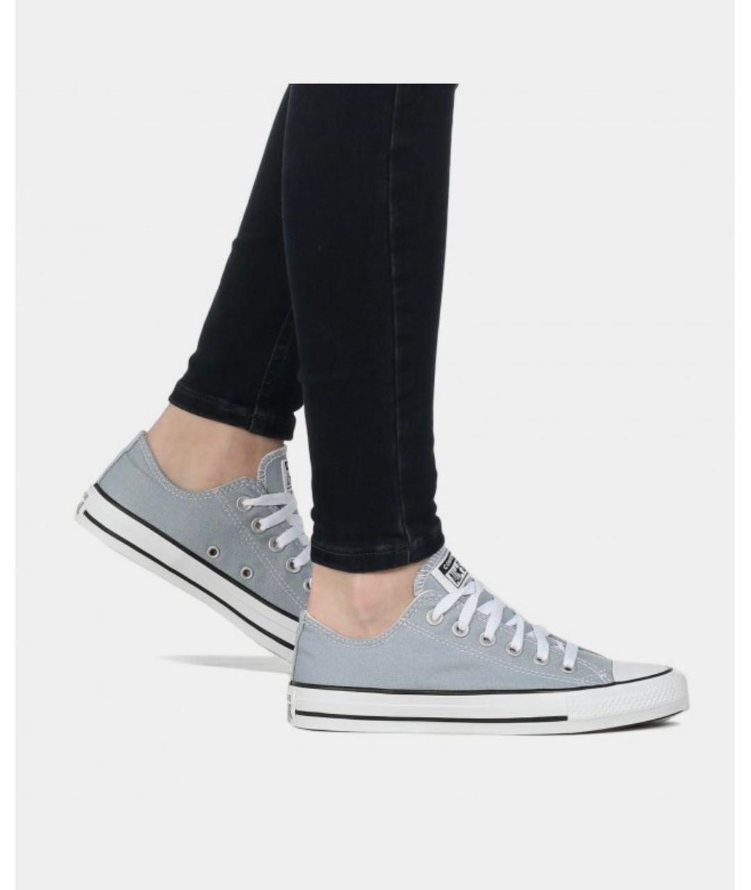 CONVERSE Голубые текстильные кеды, фото 6