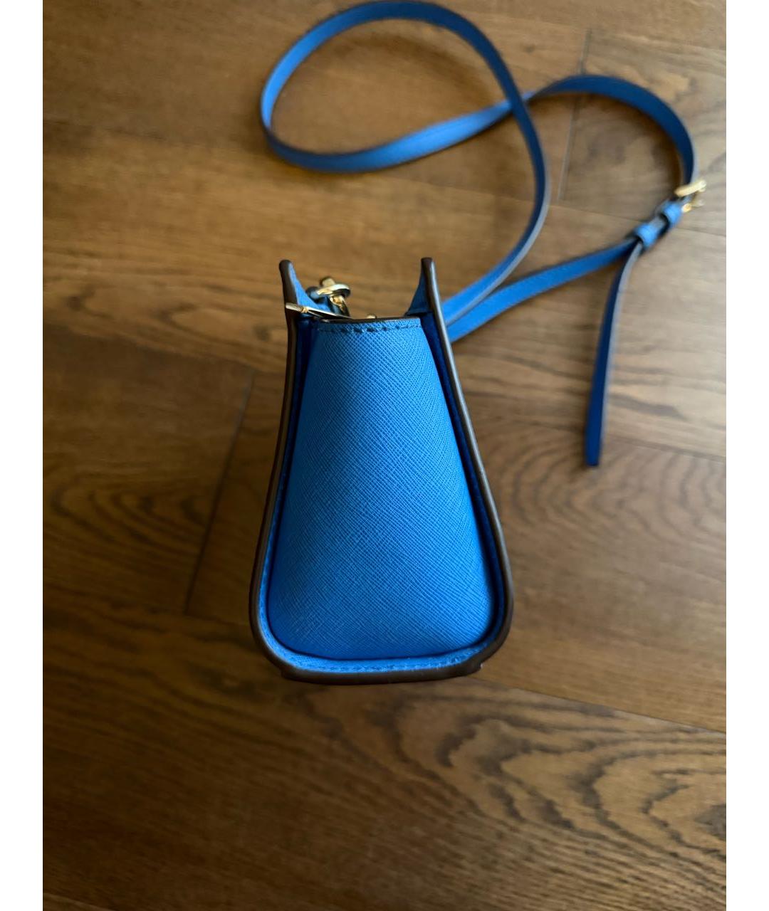 MICHAEL KORS Синяя кожаная сумка через плечо, фото 2