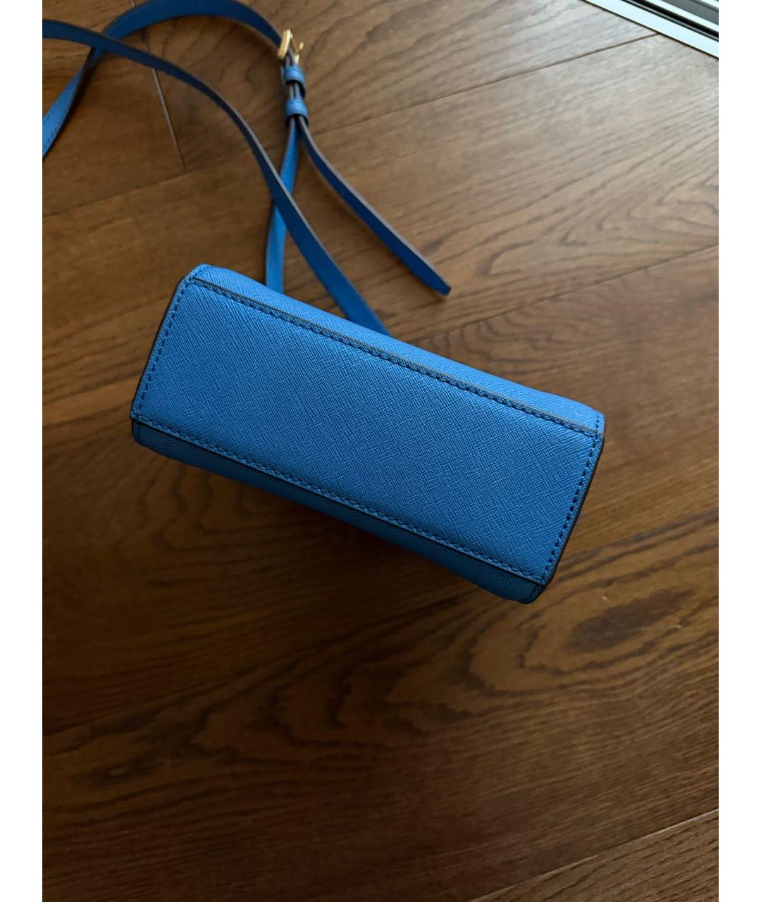 MICHAEL KORS Синяя кожаная сумка через плечо, фото 5