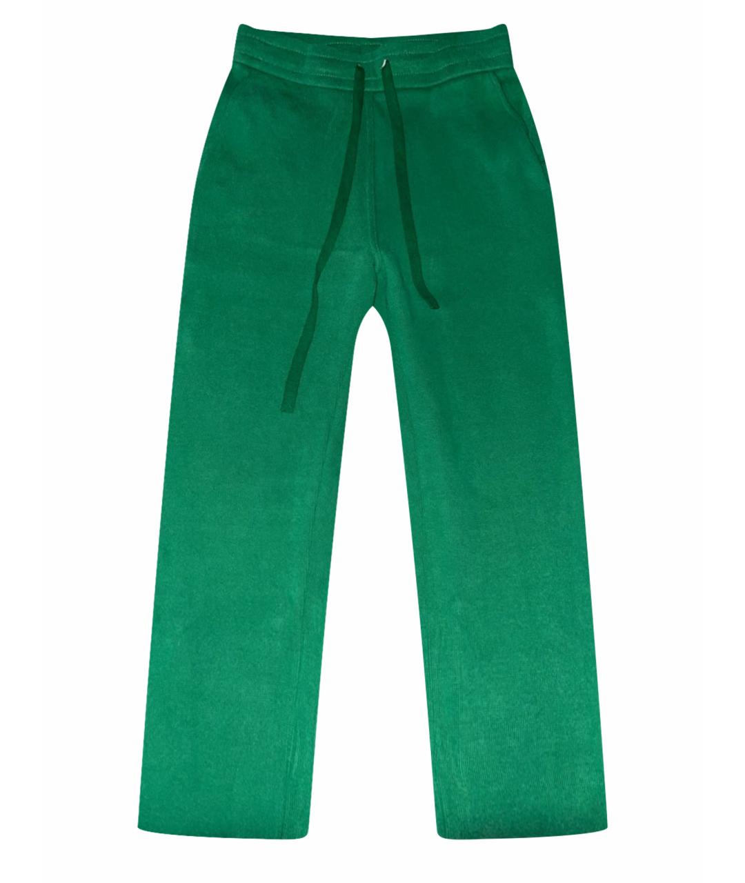LORO PIANA Зеленые хлопковые спортивные брюки и шорты, фото 1