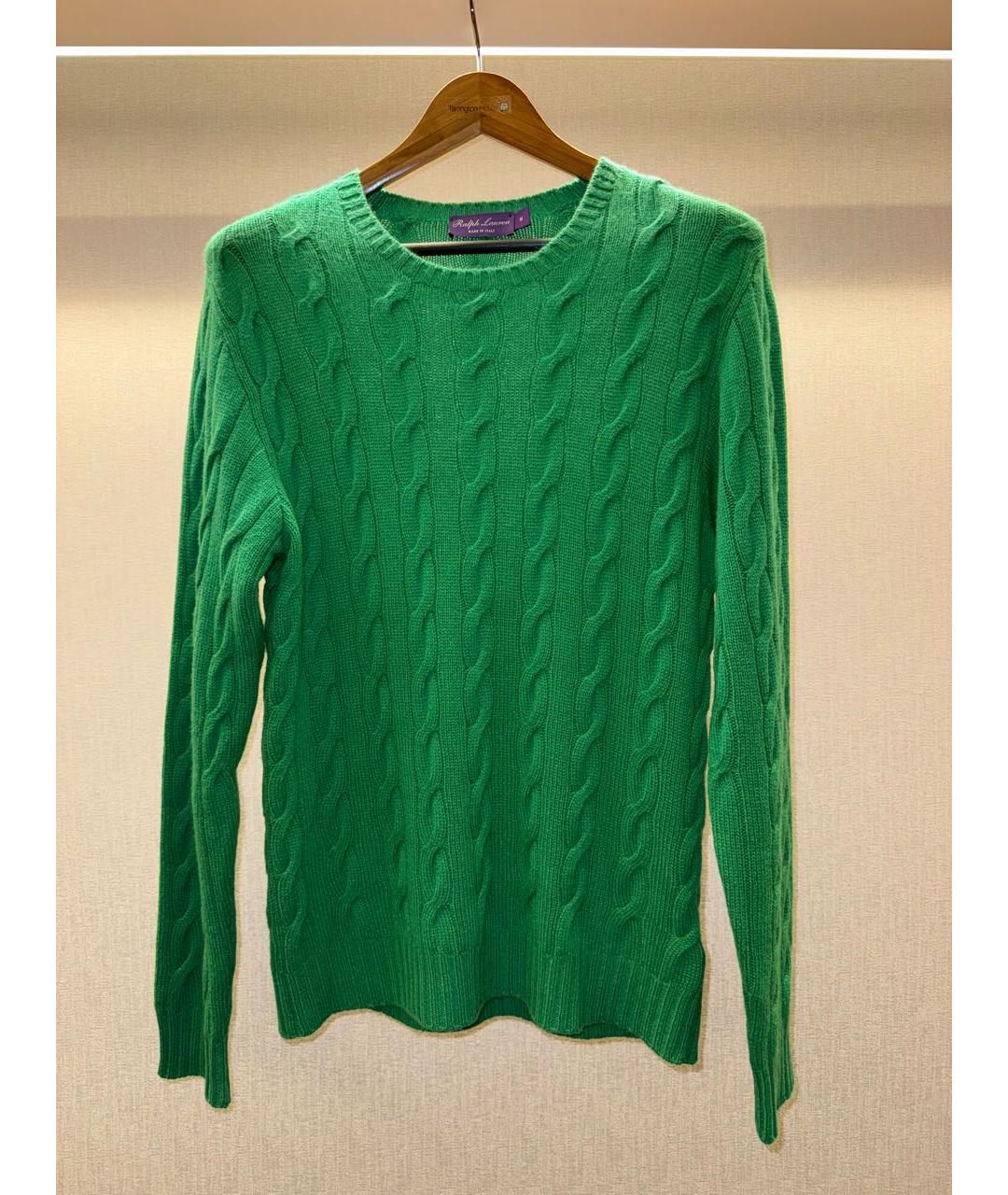 RALPH LAUREN Зеленый шерстяной джемпер / свитер, фото 3