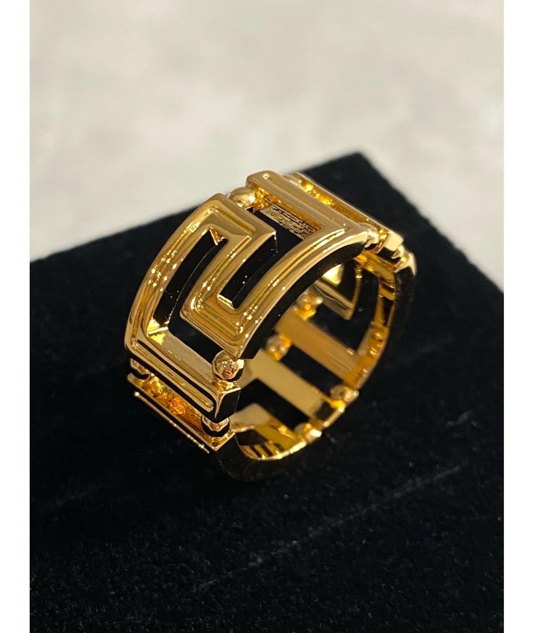 VERSACE Золотое латунное кольцо, фото 7
