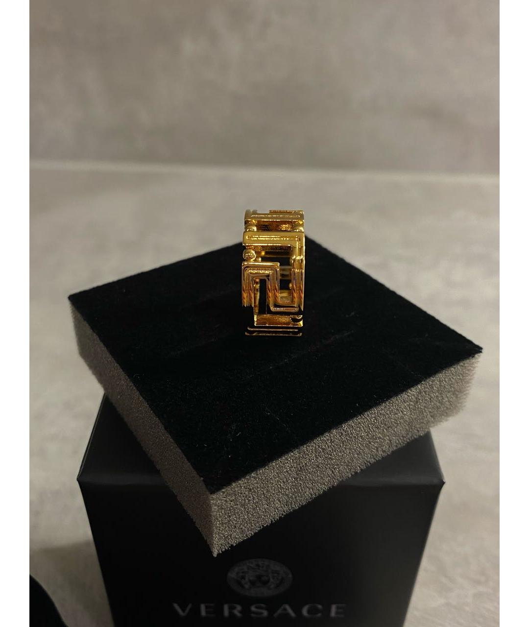 VERSACE Золотое латунное кольцо, фото 4