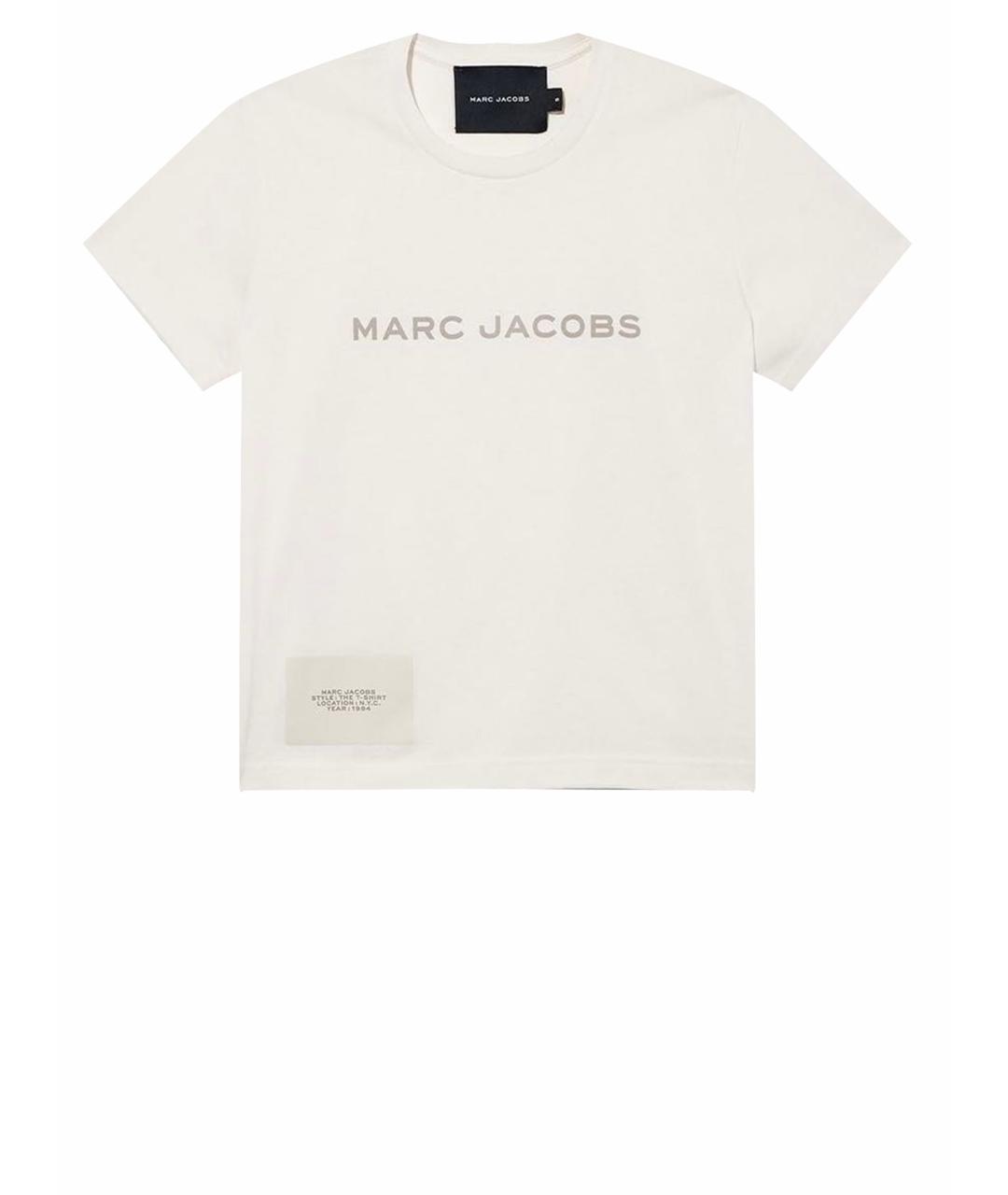 MARC JACOBS Белая хлопковая футболка, фото 1