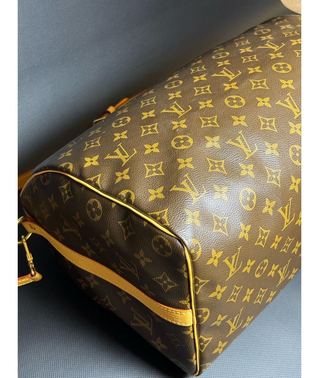 LOUIS VUITTON Коричневая дорожная/спортивная сумка, фото 7