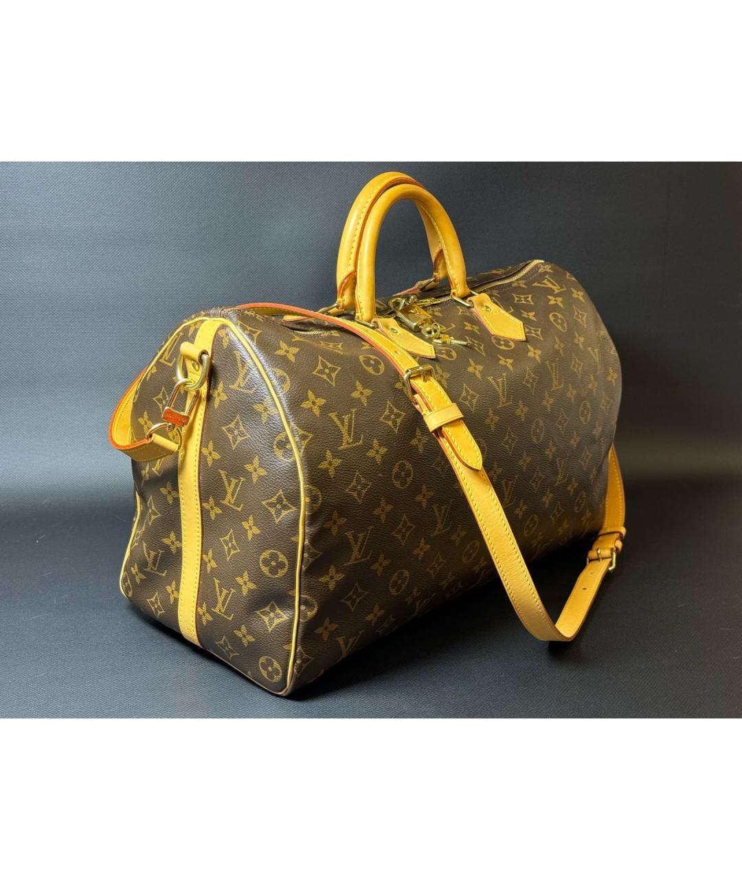 LOUIS VUITTON Коричневая дорожная/спортивная сумка, фото 2