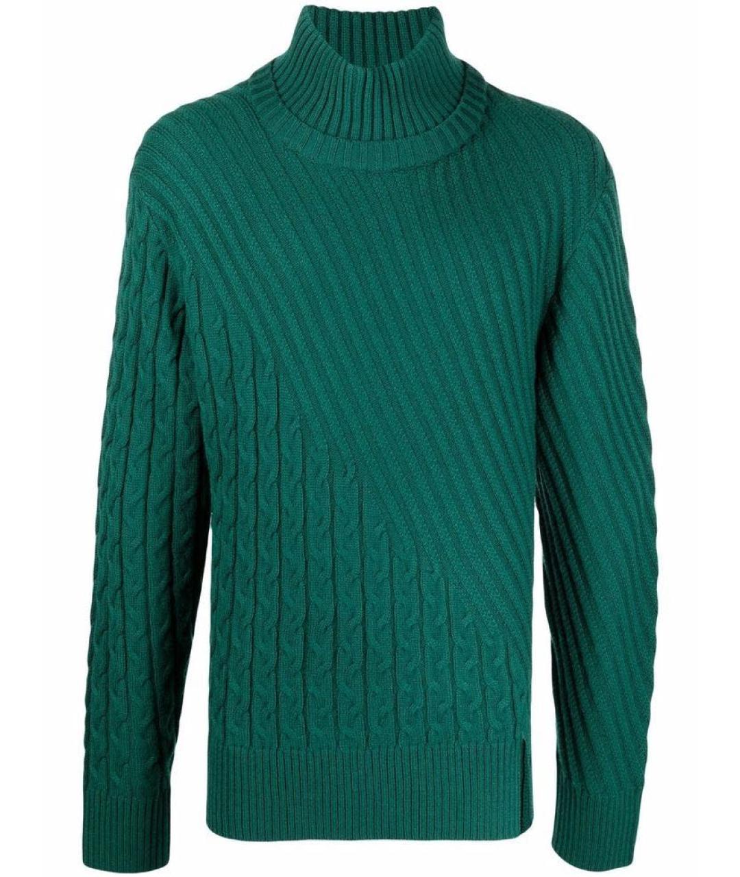 KARL LAGERFELD Зеленый шерстяной джемпер / свитер, фото 9