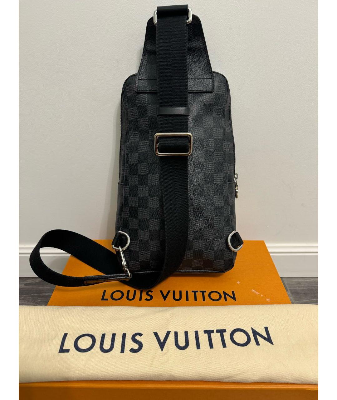 LOUIS VUITTON Черная сумка на плечо, фото 2