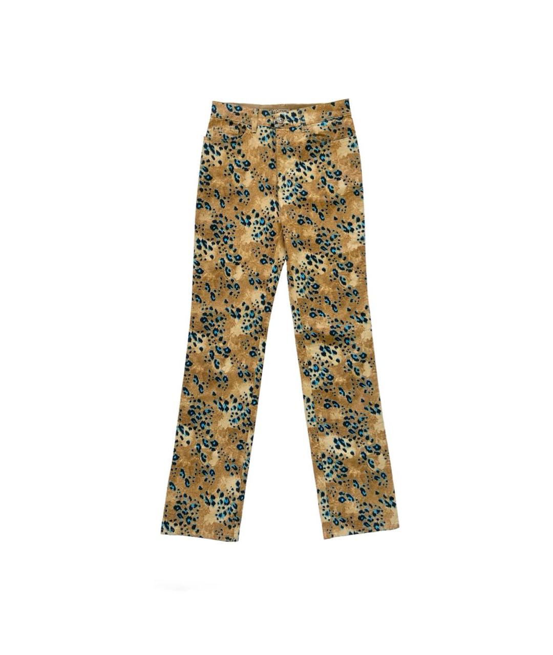 EMANUEL UNGARO Бежевые хлопко-эластановые джинсы слим, фото 1