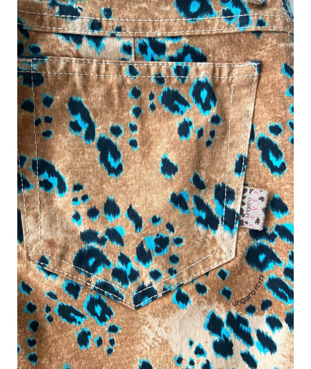 EMANUEL UNGARO Бежевые хлопко-эластановые джинсы слим, фото 4