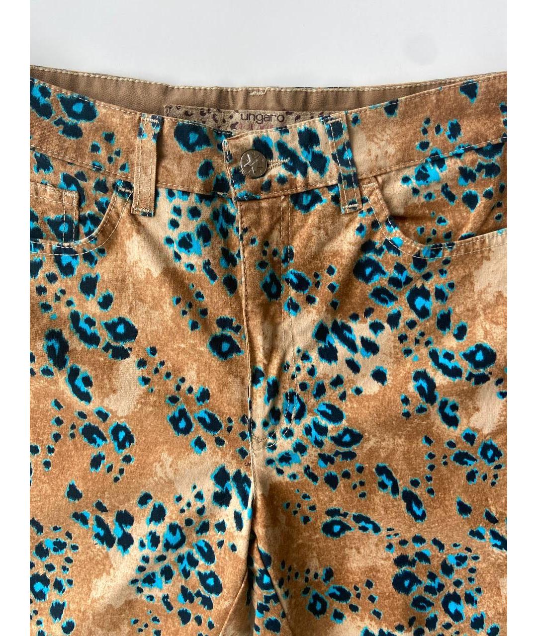 EMANUEL UNGARO Бежевые хлопко-эластановые джинсы слим, фото 5