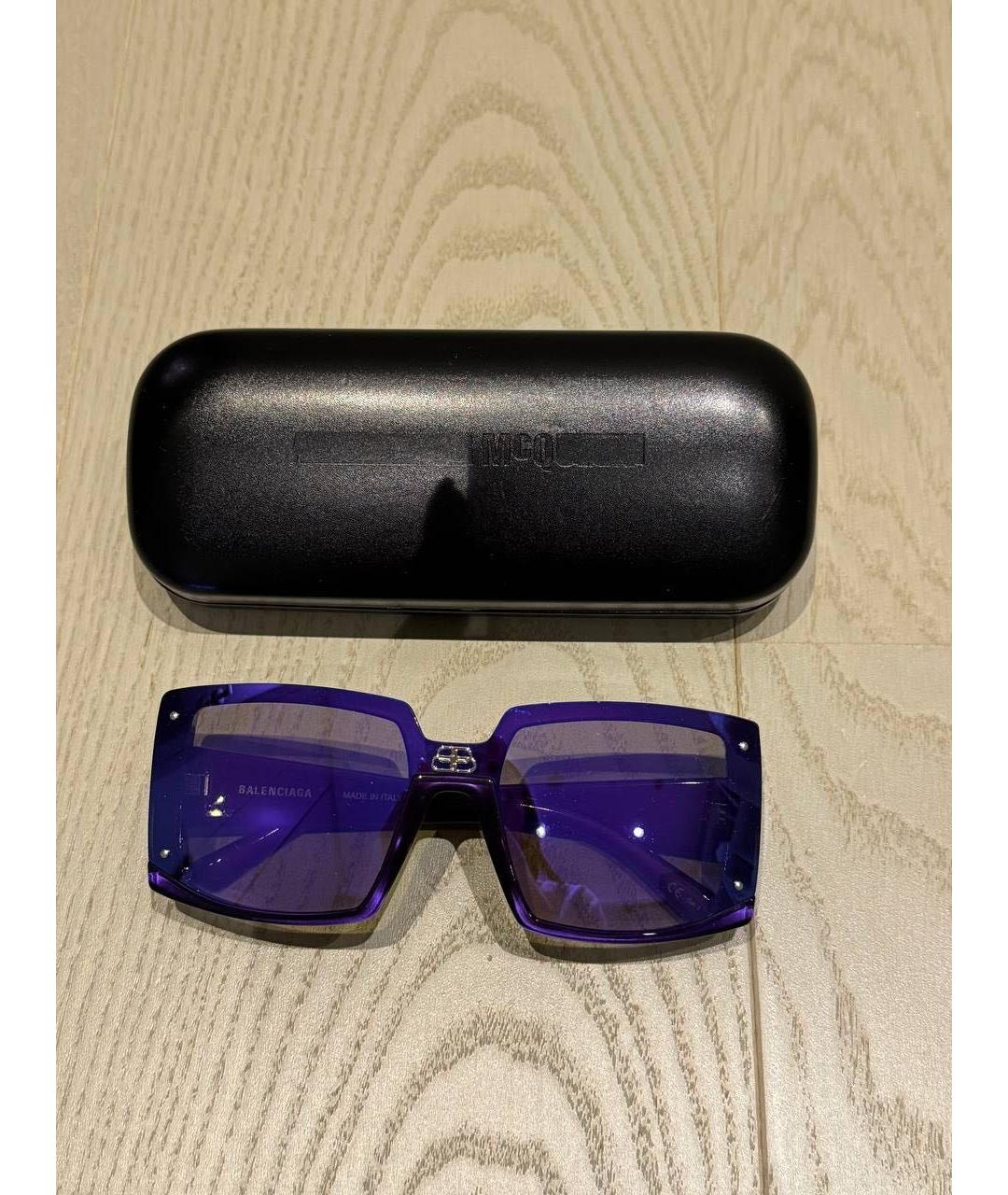 BALENCIAGA Фиолетовые солнцезащитные очки, фото 5
