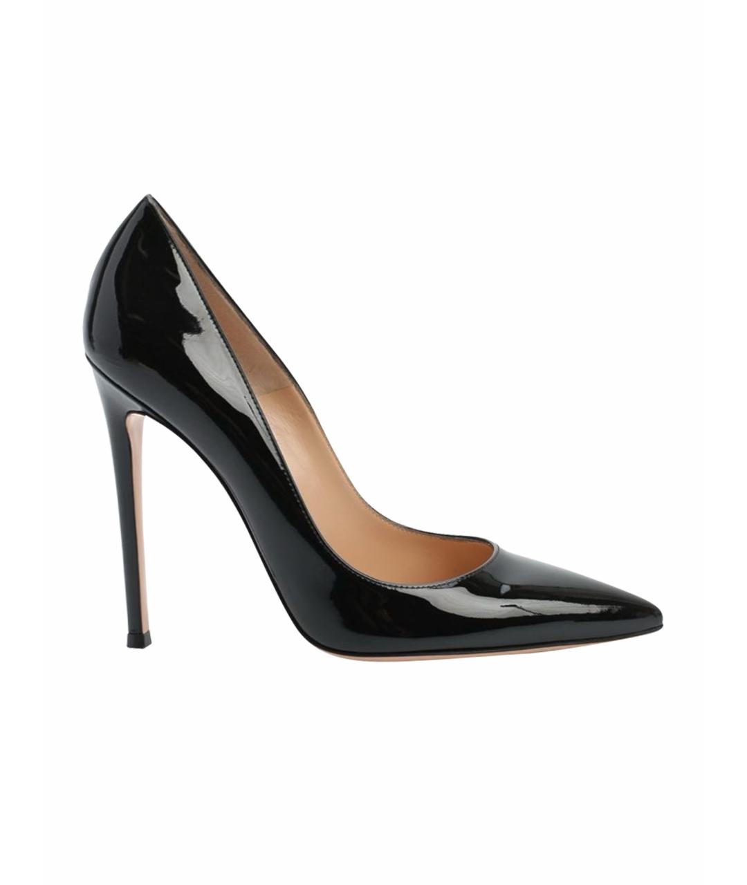 GIANVITO ROSSI Черные кожаные туфли, фото 1