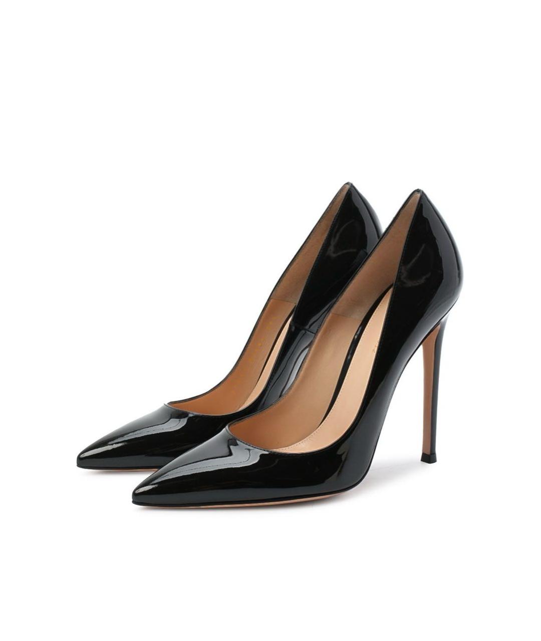 GIANVITO ROSSI Черные кожаные туфли, фото 2