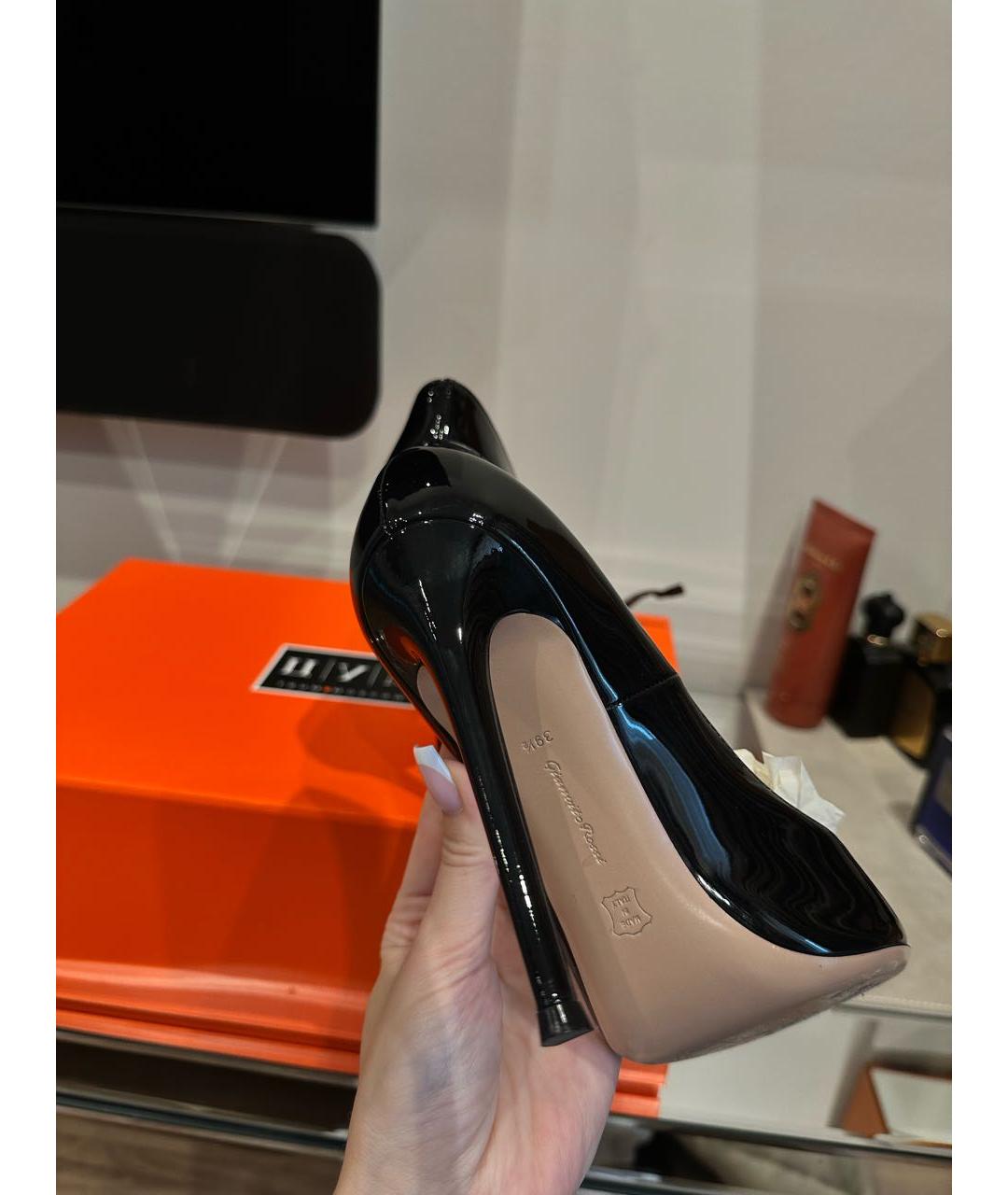 GIANVITO ROSSI Черные кожаные туфли, фото 6