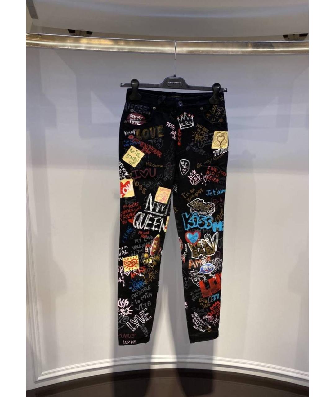 DOLCE&GABBANA Мульти джинсы слим, фото 3