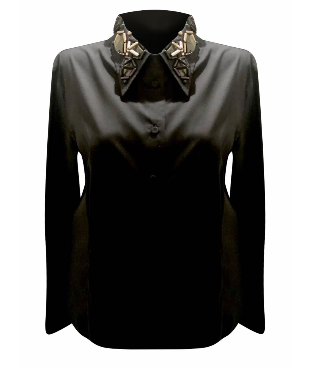 PRADA Черная хлопко-эластановая рубашка, фото 1