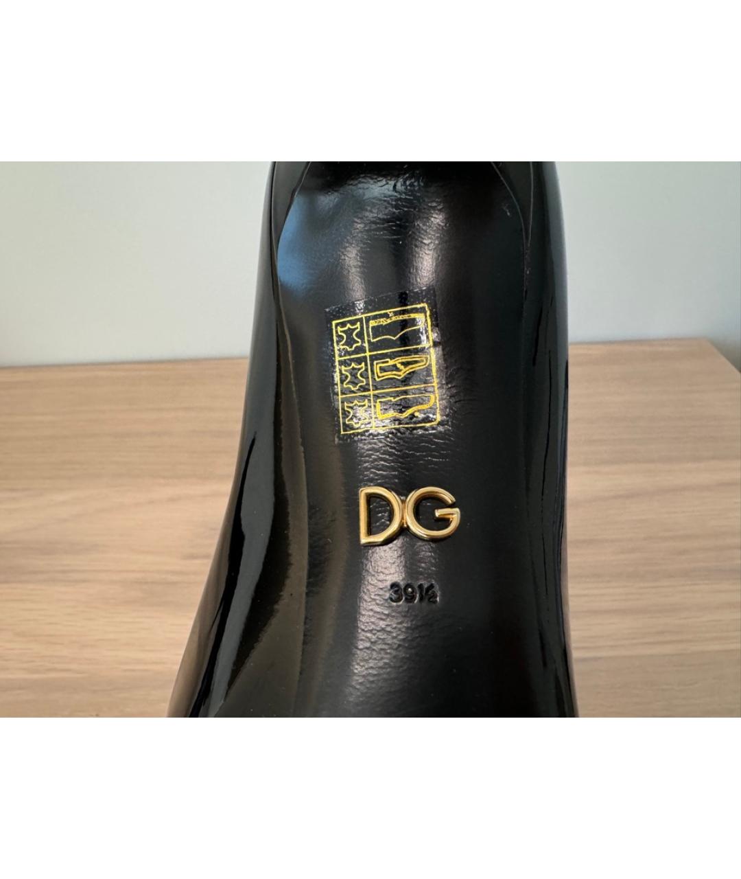 DOLCE&GABBANA Черные туфли из лакированной кожи, фото 5