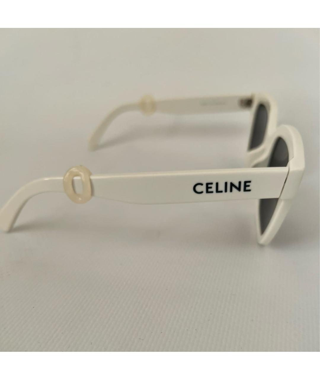 CELINE Белые солнцезащитные очки, фото 3