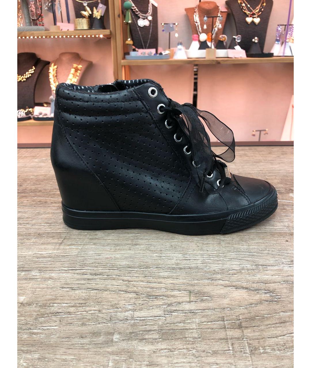 DKNY Черные кожаные ботинки, фото 9