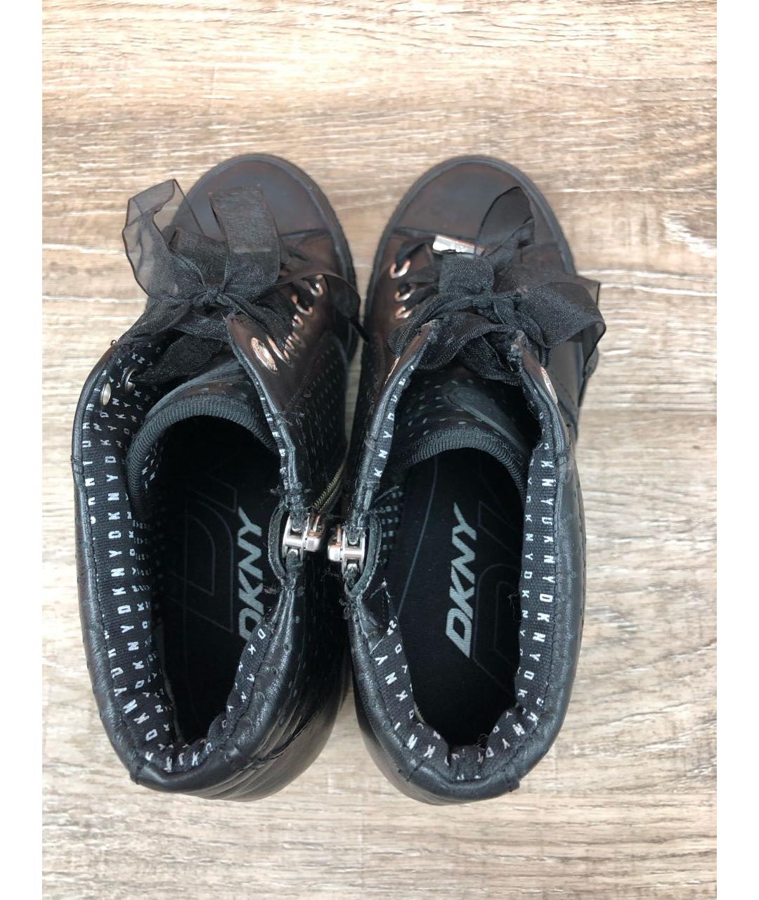 DKNY Черные кожаные ботинки, фото 3