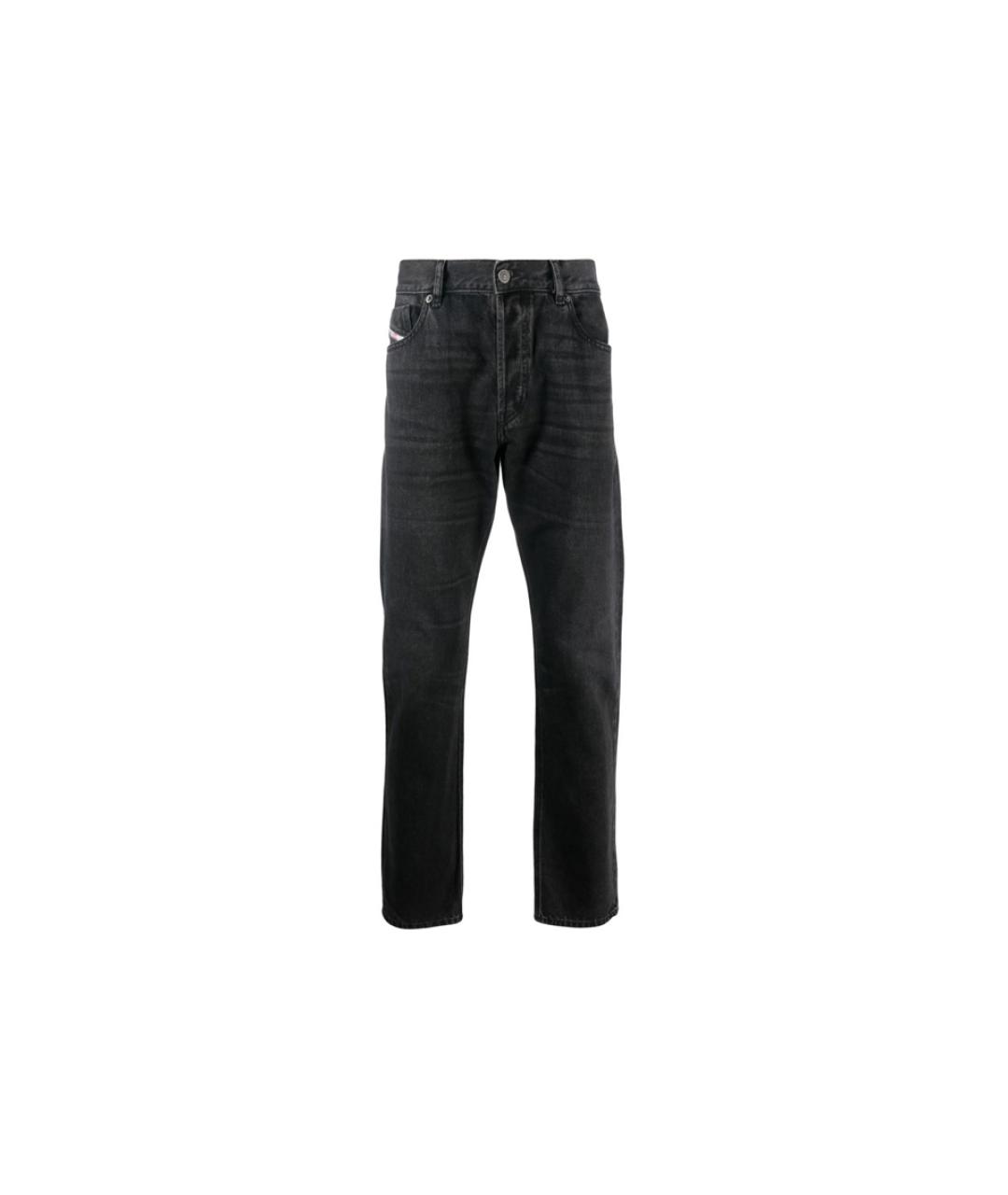 DIESEL Черные хлопковые прямые джинсы, фото 10